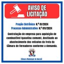 Aviso de Licitação 